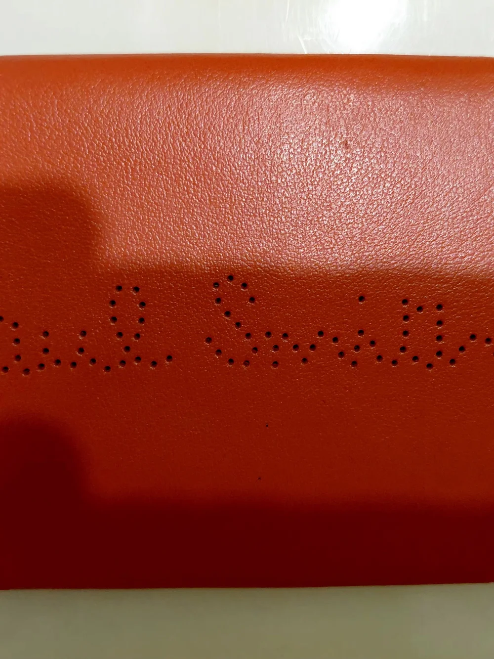 Paul Smith London RED Perforated Leather Card Holder Spain